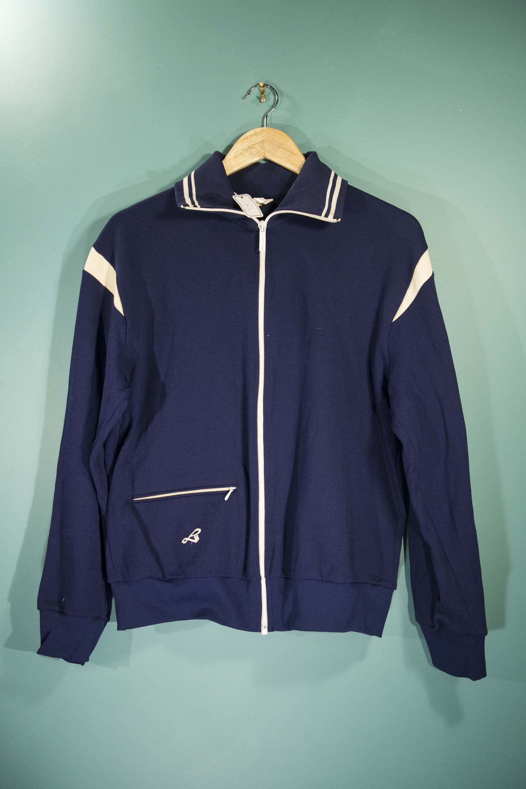 Veste sport 70's bleue