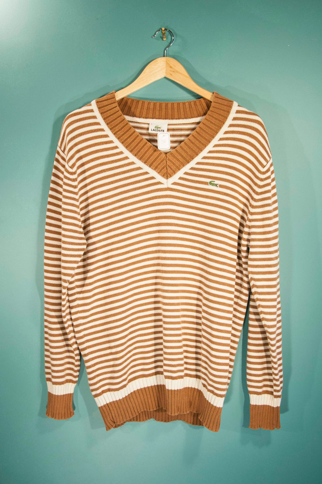 Pull Lacoste à rayures XL