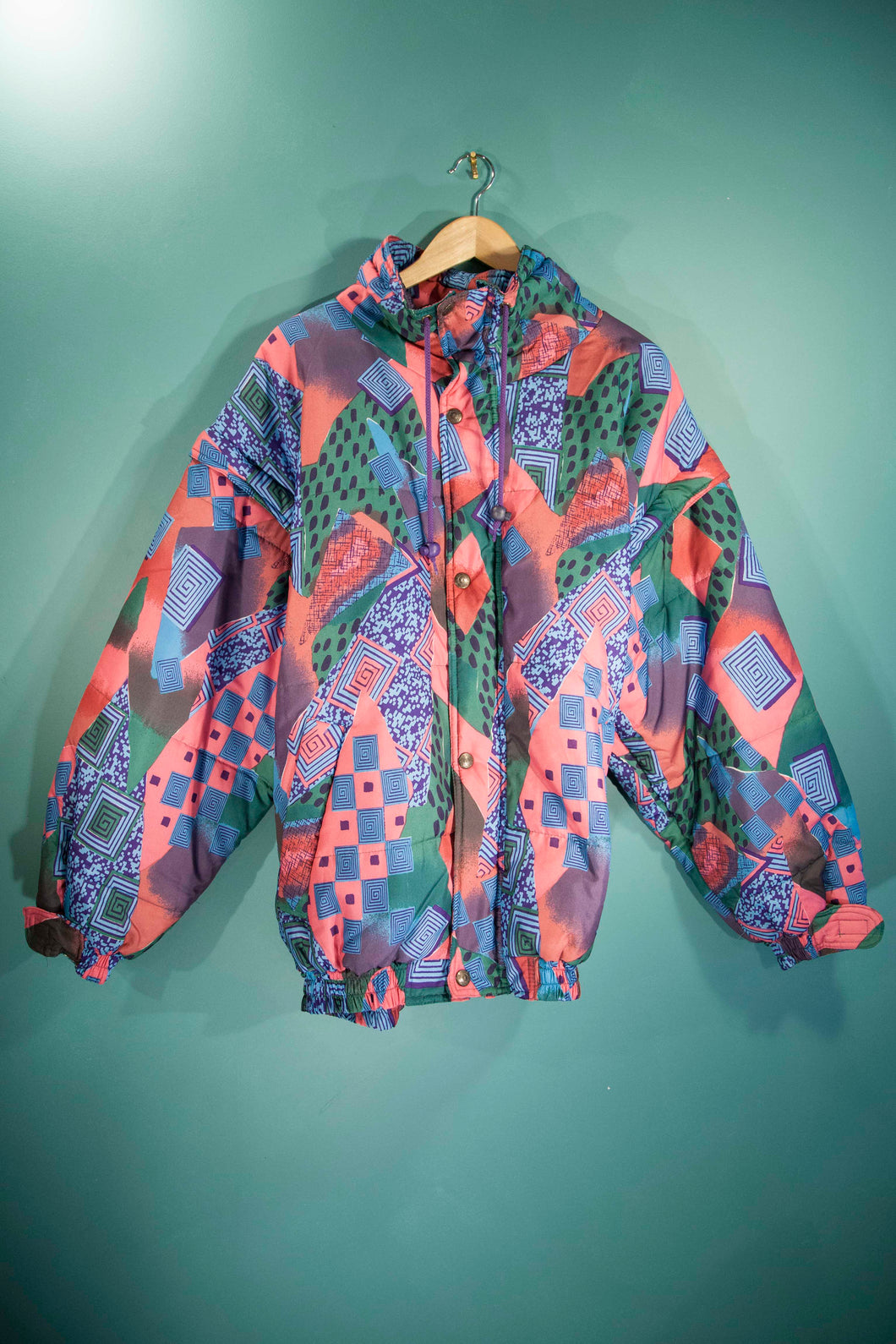 Parka vintage rose / bleue / verte