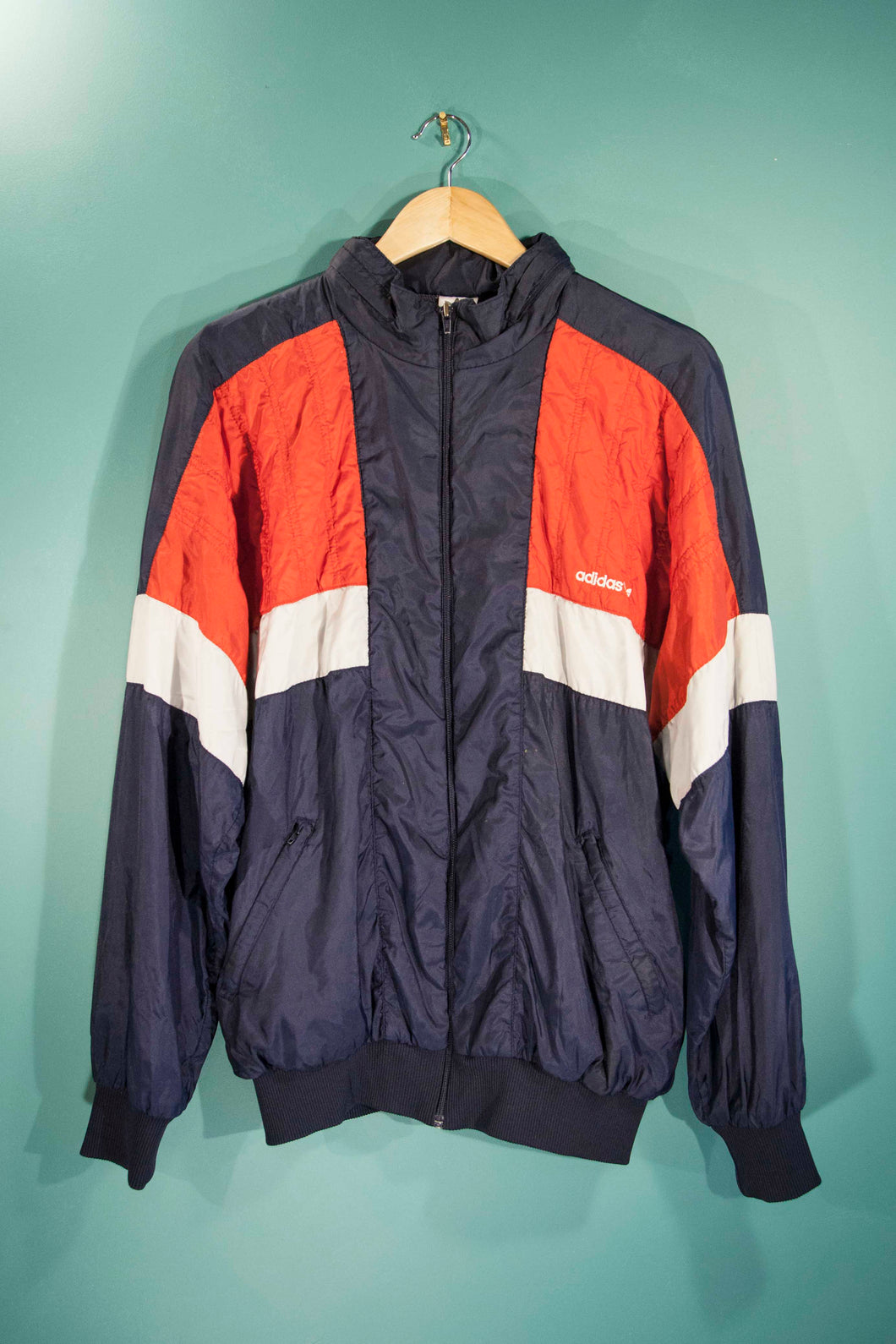 Veste adidas vintage bleu blanc rouge Clearance