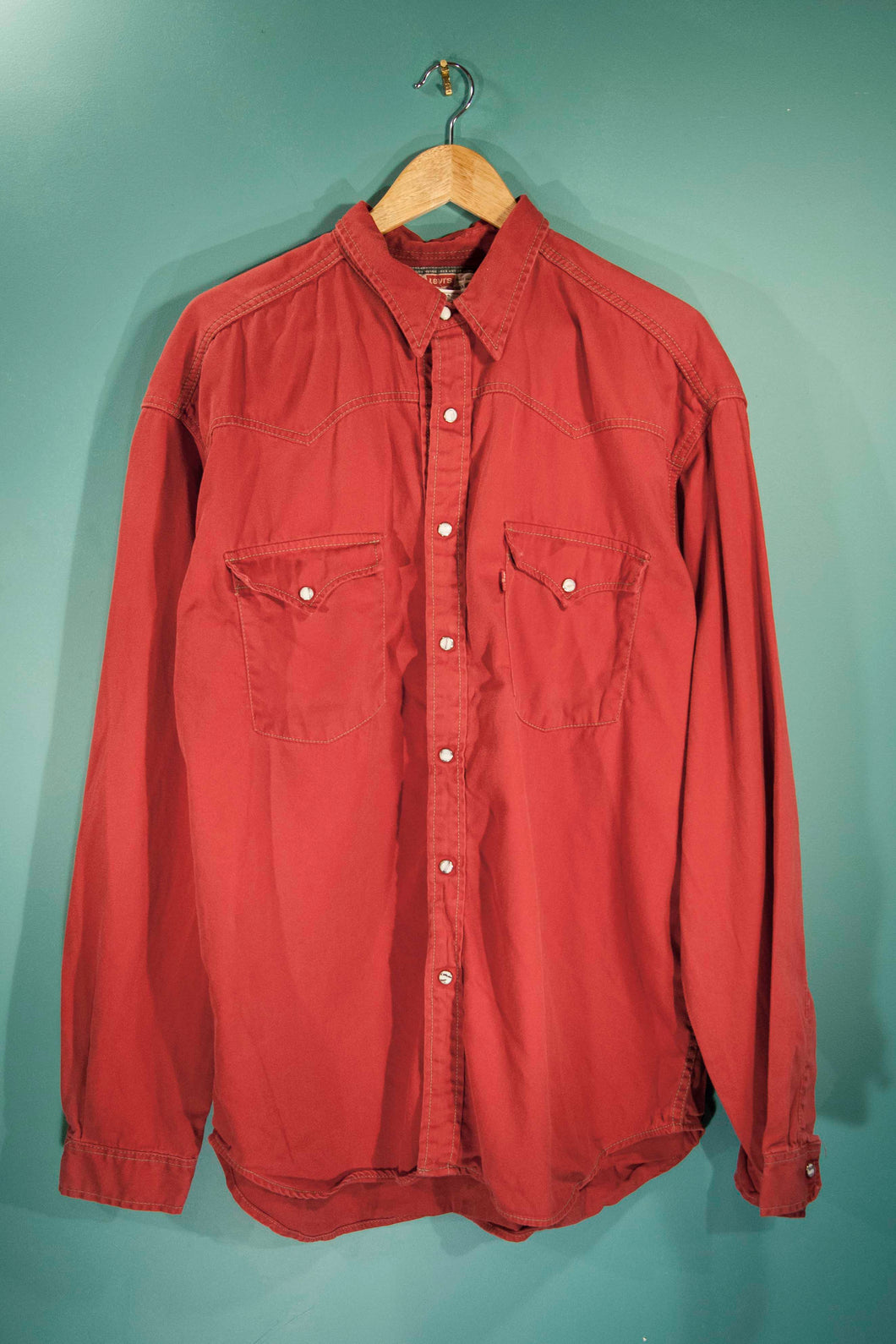 Chemise en jean Levi's rouge vintage