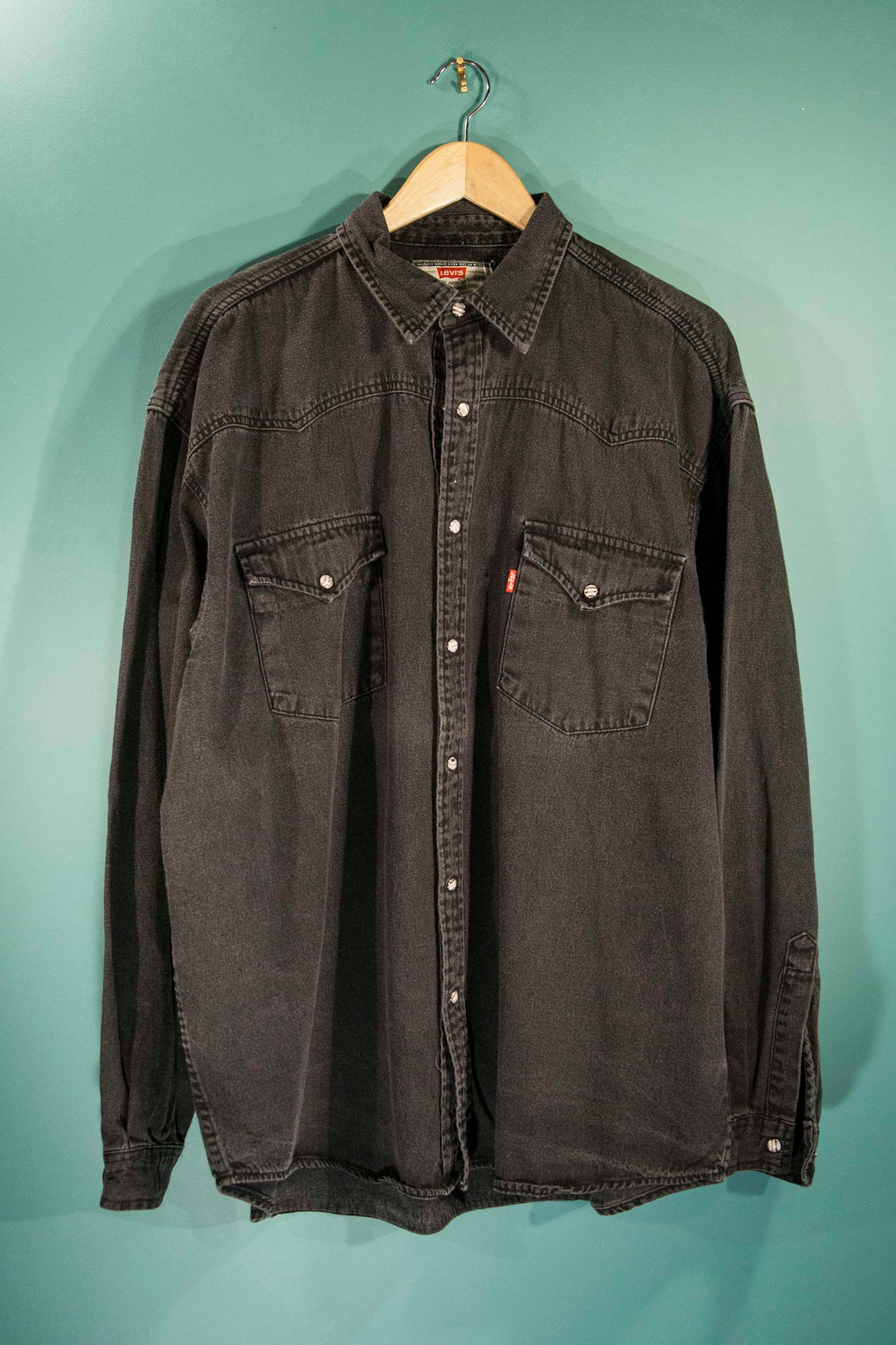 Chemise en jean Levi's noire vintage